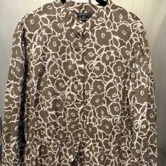 Retro Boho Voile floral Mini Shirtdress - Picture 7 of 16